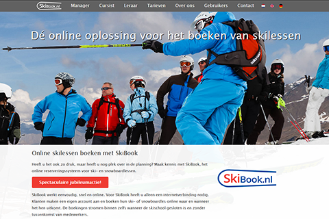 TSA Group Delft bv - Skibook screenshot website